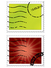 Image showing Halftone stamps with halftone design
