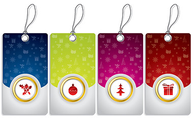 Image showing Christmas labels set