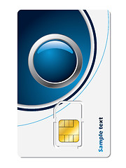 Image showing Sim card with abstract design