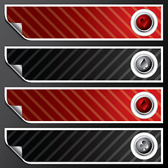 Image showing Poker design banner set 