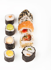 Image showing Sushi pieces collection