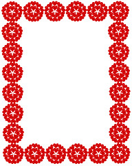 Image showing frame from the red Ukrainian patterns