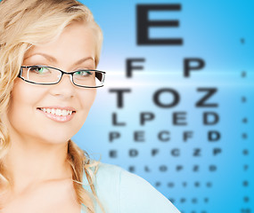 Image showing woman with eyeglasses