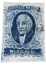 Image showing First Postage Stamp of Mexico - 1856 Miguel Hidalgo