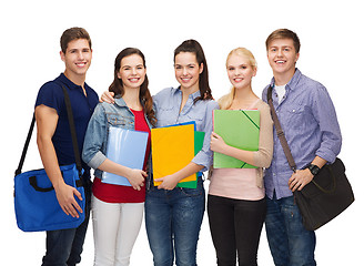 Image showing group of smiling students standing