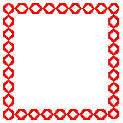 Image showing frame from the red Ukrainian patterns