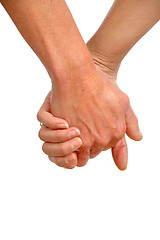 Image showing Hands of two generations