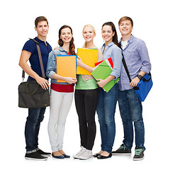 Image showing group of smiling students standing