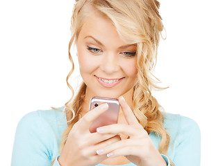Image showing woman with smartphone