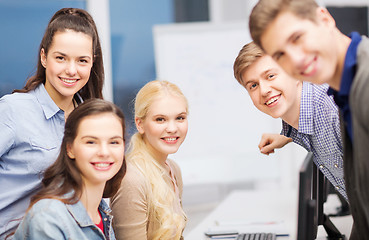 Image showing students having discussion at school