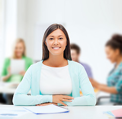 Image showing international student studying in college