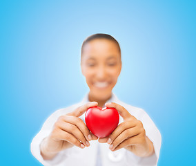 Image showing woman hands with heart