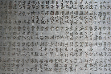 Image showing Chinese characters