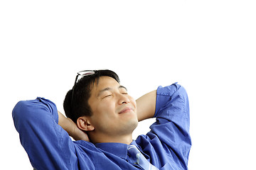 Image showing Relaxed businessman