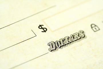 Image showing Checkbook