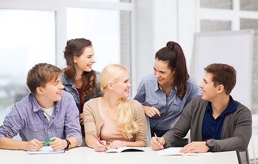 Image showing students having discussion at school