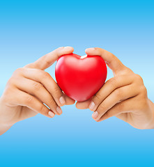 Image showing woman hands with heart