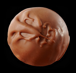 Image showing Chocolate praline macro