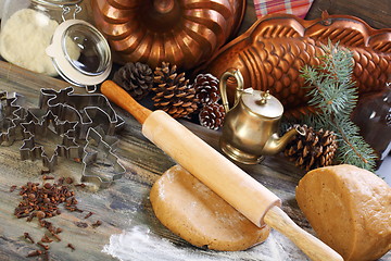 Image showing Spicy dough for Christmas cookies.