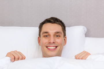 Image showing handsome sleeping in bed