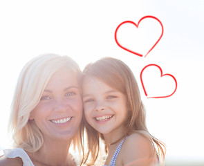 Image showing happy mother and child girl