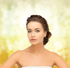Image showing beautiful woman with updo