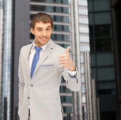 Image showing handsome man with thumbs up