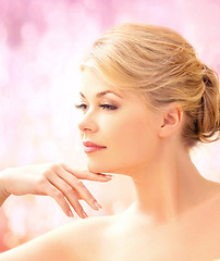 Image showing beautiful woman in spa salon