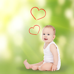 Image showing adorable smiling baby