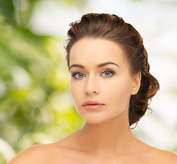 Image showing beautiful woman with updo