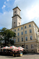 Image showing city hall in the center of Lvov