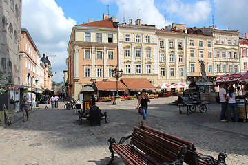 Image showing central part of Lvov city