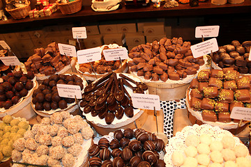Image showing different confectionery in the shop of Lvov