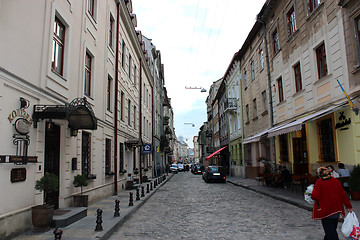 Image showing narrow street in Lvov