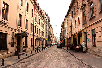 Image showing narrow street in Lvov