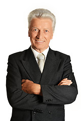 Image showing Portrait of an elderly businessman