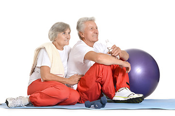 Image showing Fit senior couple