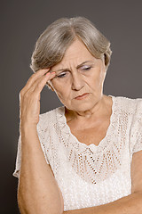 Image showing Woman with a headache