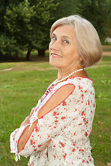 Image showing Gorgeous elderly woman