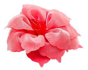 Image showing barrette hair red flower isolated  clipping p