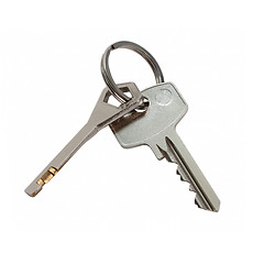 Image showing house keys on a white background