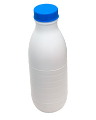 Image showing plastic bottle isolated on white background clipping path