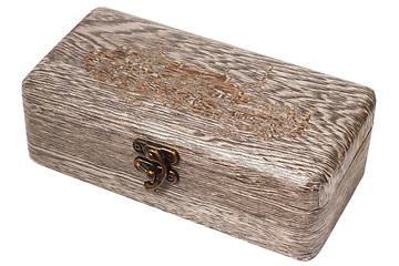 Image showing antique jewelry box isolated