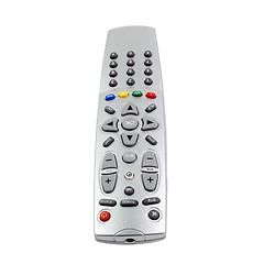 Image showing access  remote control tv monitoring support isolated on white b