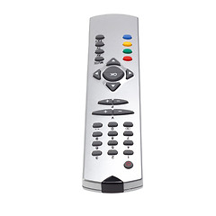 Image showing silver tv remote control isolated