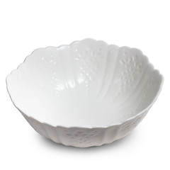 Image showing deep white bowl empty cup isolated