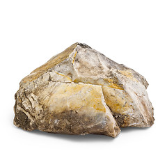 Image showing stone natural isolated on white background