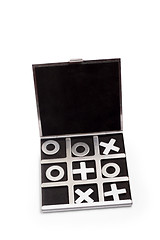 Image showing symbols of masculine and feminine play tic tac toe background