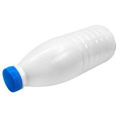 Image showing milk plastic bottle isolated on white background