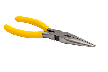 Image showing yellow tool pliers isolated on white